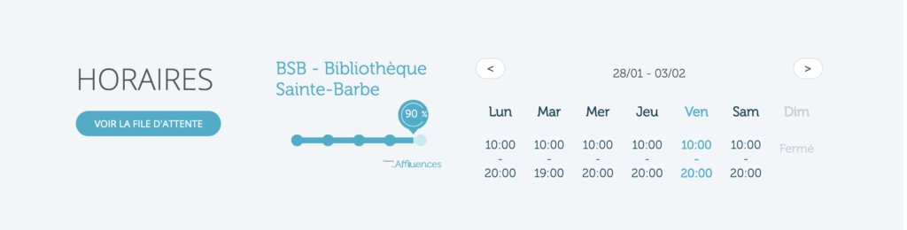 Communiquer l'information d'affluence grâce à des WebAPI pour mieux gérer la réouverture.
